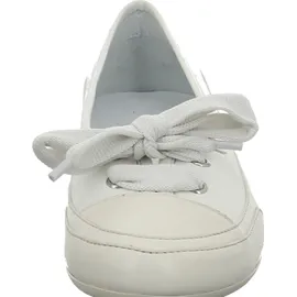 Candice Cooper Candy Bow-Ballerinas aus Leder in Vintage-Optik, weiß 41