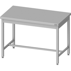 RomuxRomux® - Zentraltisch Edelstahl 2000x600x850 mm | Stahlarbeitstisch Edelstahltisch Edelstahltisch