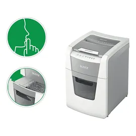 Leitz IQ Autofeed Small Office 100 Automatischer Aktenvernichter, Weiß