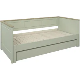 OTTO home Schubkasten OTTO HOME "ERIK " nur passend zum Daybed "ERIK", grün (olivegrün), B:185cm H:20,4cm T:64,3cm, Massivholz, Schubladen, Schubkasten, massive Kiefer, auf Rollen