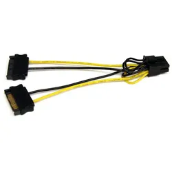 StarTech.com 15cm SATA Strom auf 8 pin PCI Express Grafikkarten Stromkabel - PCI