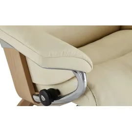 Stressless Relaxsessel Sunrise Leder 92 x 105 x 80 cm creme mit Hocker