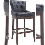 CLP Barhocker Lakewood Echtleder, Antik-dunkel schwarz