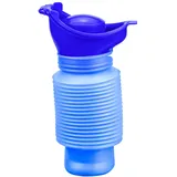 Mini Urinal 750ml, Universal Urinflasche für frauen, Herren & Kind, Urinente, Mobiltoilette, Notfall Reisetoilette, Schrumpfbares Urinflasche