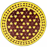 Marrakesch Orient & Mediterran Interior Marokkanische Mosaikplatte Estrella ø 80 cm