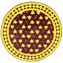 Marrakesch Orient & Mediterran Interior Marokkanische Mosaikplatte Estrella ø 80 cm