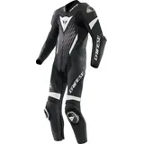 Dainese Motorradkombi Laguna Seca 6 S26 1-Teiler Motorrad Lederkombi Atmungsaktiv protektoren schwarz 46