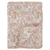 Chic Antique Aix Quilt mit Blumen Bettüberwurf 130 x 180 cm Rosa/Blau