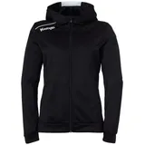 Kempa Player Kapuzenjacke WOMEN, in schwarz/weiß XS