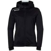 Kempa Player Kapuzenjacke WOMEN, in schwarz/weiß XS