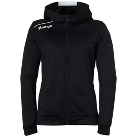 Kempa Player Kapuzenjacke WOMEN, in schwarz/weiß XS