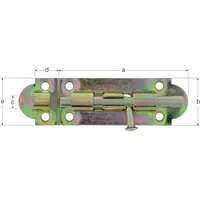 GAH Alberts Grendelriegel mit befestigter Schlaufe B30xL100mm galvanisch verzinkt