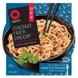 Obento Cracked Black Pepper Ramen Noodle Bowl, Fertiggericht für die Mikrowelle, Schwarzer Pfeffer, 240 g