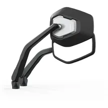 Highsider Esagano-RS Motorrad Spiegel E-geprüft 2er-Pack Schwarz/Silber