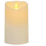 StarTrading M-Twinkle LED Stumpenkerze 15 cm gelb