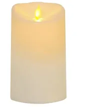 StarTrading M-Twinkle LED Stumpenkerze 15 cm gelb