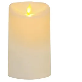 StarTrading M-Twinkle LED Stumpenkerze 15 cm gelb