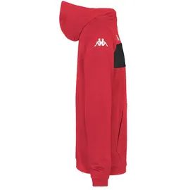 Kappa Kapuzenpullover Daccio Hoodie Rot/Schwarz 2XL
