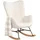 MEUBLE COSY Schaukelsessel Cosy gepolstert 60 x 99,5 x 84 cm Beige mit Kissen