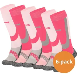 Skisocken / Snowboardsocken 6er-pack Damen - Merinowolle - Rosa 35/38