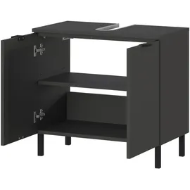 Germania Waschbeckenunterschrank 1980-547 60 x 56 x 34 cm Grau