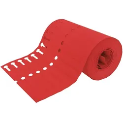 CombiCraft PVC Schlaufenetiketten 120x13mm - Rot - 1000 Stück