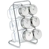 Zeller Gewürzregal transparent 7-tlg. 0 x 0 x 0 cm Silber