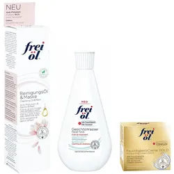 Frei öl Reinigungsöl & Maske, Gesichtswasser & Hydrolipid Creme