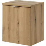 [en.casa] Waschbeckenunterschrank Waschtischunterschrank Skelbolu 50x60x40cm Eicheoptik