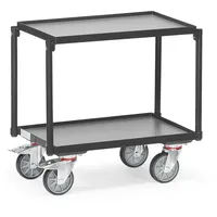 Fetra Fechtel Transportgeräte GmbH Tischwagen 2 Ladeflächen L605xB405mm Anthrazitgrau Trgf.250 kg