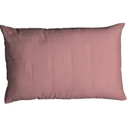 Kissenbezug CASATEX "Uni", rosa (altrosa), B:40cm L:80cm, Satin, Baumwolle, Baumwolle, Kissenbezüge, Uni Design, Reißverschluss, tolle Farben