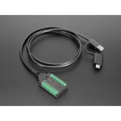 Adafruit USB zu Serial Kabel, RS232, TTL, UART, RS485, FTDI Chip, LED-Anzeigen, 5V/1A, 3,3V/50mA