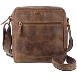 GREENLAND Nature Montenegro Umhängetasche Leder 21 cm Braun