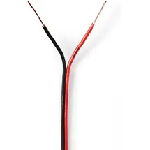 Nedis N CAGW0350BK1000 - Lautsprecherkabel 2x0,35mm2 , 100 m rot/schwarz Cca