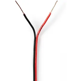 Nedis N CAGW0350BK1000 - Lautsprecherkabel 2x0,35mm2 , 100 m rot/schwarz Cca