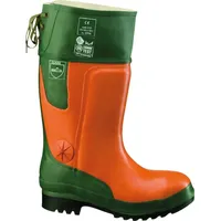 FELDTMANN Forst-Gummistiefel Ulme orange/grün Größe 39