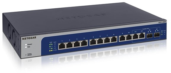 XS512EM 12-Port 10G-Gigabit/Multi-Gigabit Ethernet Switch with 2 SFP+ Combo Ports
