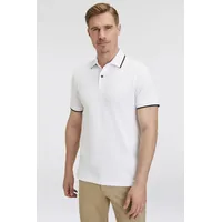 Boss ORANGE "Passertip", Herren, Gr. XXL, weiß (100_weiß), Piquu00e9, Obermaterial: 95% Baumwolle, 5% Elasthan, unifarben, kontrastfarbene Details, casual, slim fit hüftbedeckend, Kurzarm eingesetzt Bündchen, Shirts, mit BOSS Logo-Badge