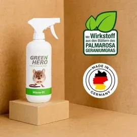 GreenHero Mäuse-Ex Spray zur Mäuseabwehr - Hält Mäuse Effektiv Fern