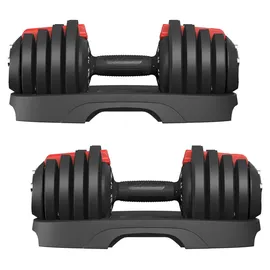 Songmics Kurzhanteln 2er Set Verstellbare Kurzhantel 1,5 kg bis 12,5 kg schwarz/rot