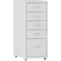 [en.casa] Kökar Schubladenschrank 69 x 28 x 41 cm Weiß