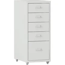 [en.casa] Kökar Schubladenschrank 69 x 28 x 41 cm Weiß