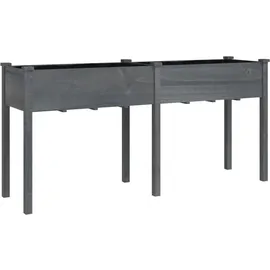 vidaXL Pflanzkübel mit Einsatz 161 x 45 x 76 cm Grau