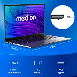 Medion E15223 Intel Celeron N100 4 GB RAM 128 GB SSD Win11 Home S Modus