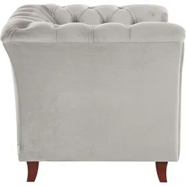 Home Affaire Chesterfield-Sessel Reims Polyester 98 x 76 x 88 cm Grau