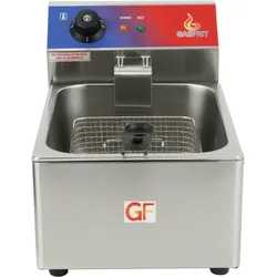 Gasfrit – 10-Liter-Industrie-Elektrofritteuse aus Edelstahl, Ego-Thermostat, mit großer Leistung 3500 w