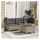 vidaXL Garten-Ecksofa Loungesofa grau