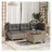 vidaXL Garten-Ecksofa Loungesofa grau