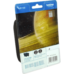 2 Brother Tinten LC-1100BKBP2DR  schwarz