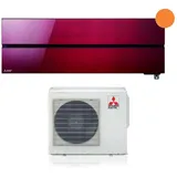 Mitsubishi Electric Inverter-Klimaanlage Serie Kirigamine Style 9000 Btu MSZ-LN25VGR Ruby Red Rot R-32 Wi-Fi Integrated Class A++
